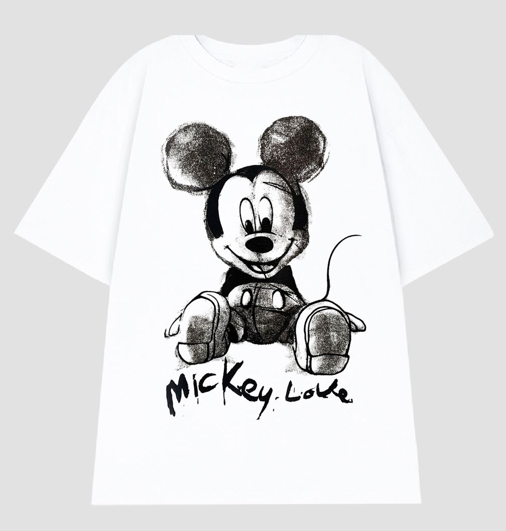 Áo thun Mickey Cotton Cao Cấp Nam Nữ In Kỹ Thuật Số - Streetwears SG