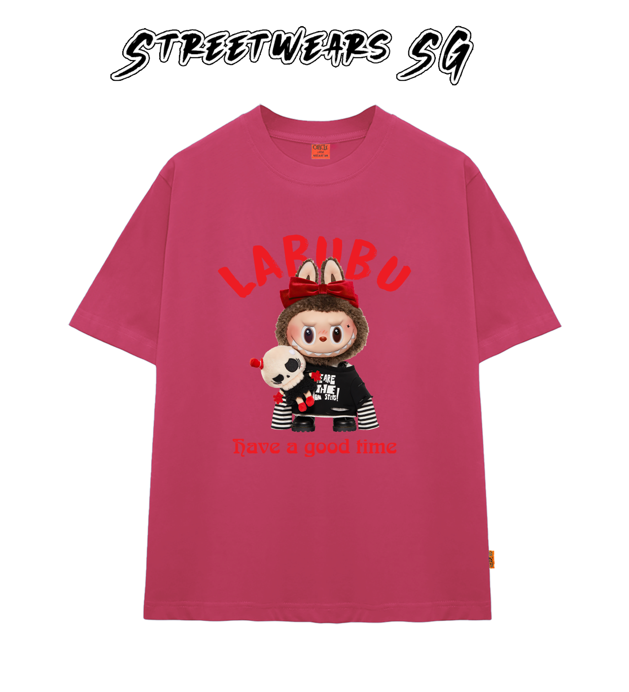 Áo thun LaBuBu Nơ Đỏ form rộng cao cấp - Streetwears SG - LBB-08
