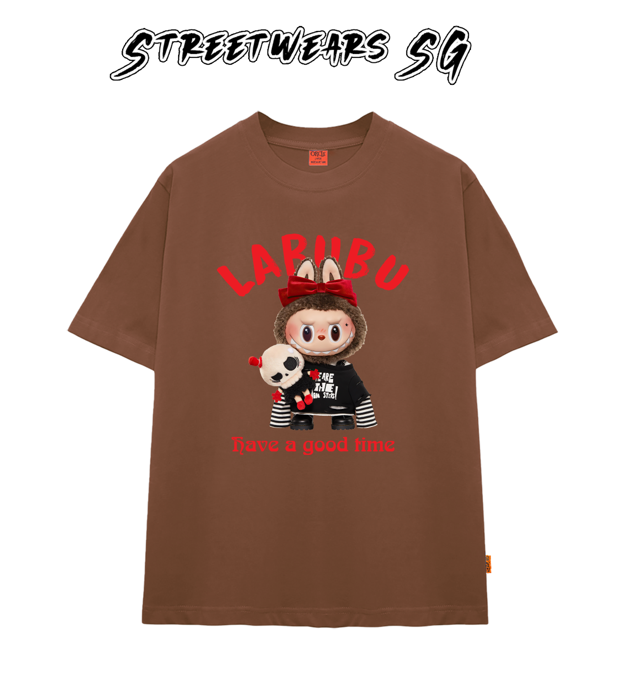 Áo thun LaBuBu Nơ Đỏ form rộng cao cấp - Streetwears SG - LBB-08