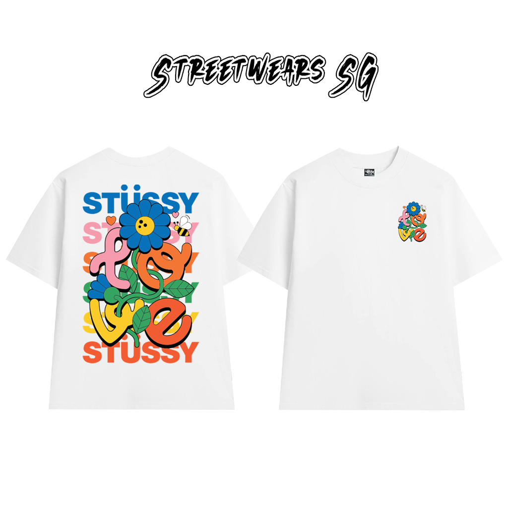 Áo thun Stu Love Colors Cao Cấp Form Rộng - Streetwears SG - STU61