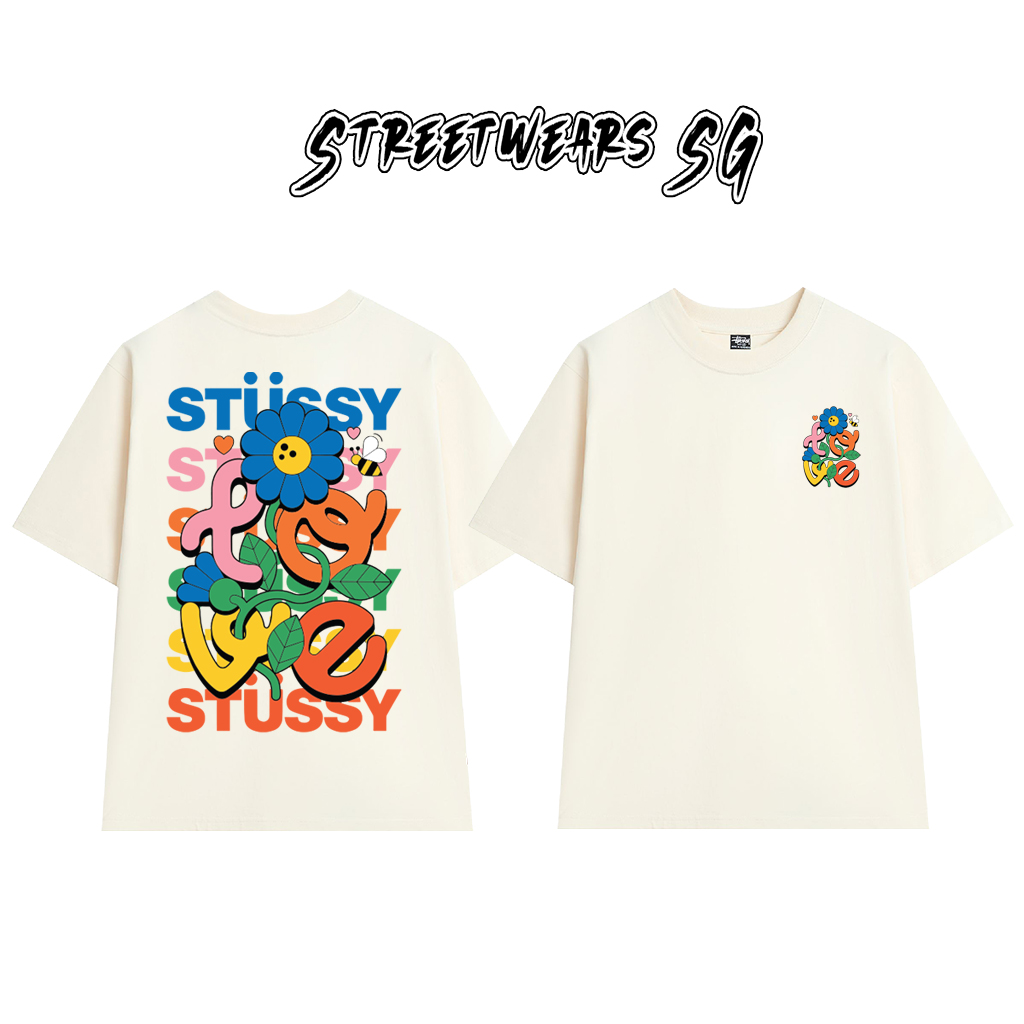 Áo thun Stu Love Colors Cao Cấp Form Rộng - Streetwears SG - STU61