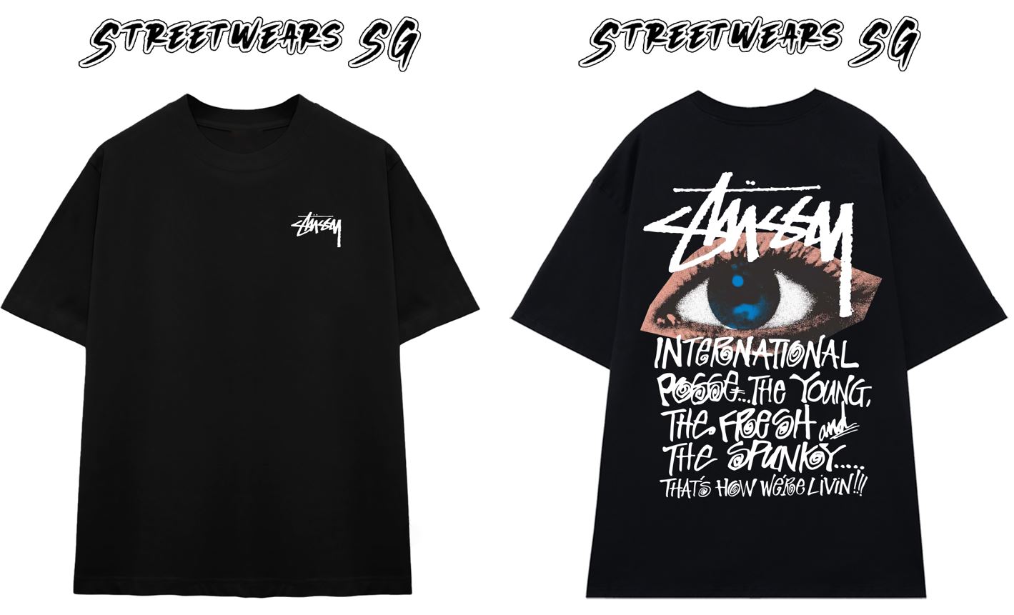 Áo thun STUSSY Ocular Tee Black - Streetwears SG - STU-22