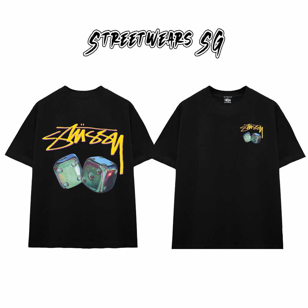 Áo Thun Stu Neon Dice Tee Cao Cấp Form Rộng - Streetwears SG - STU31