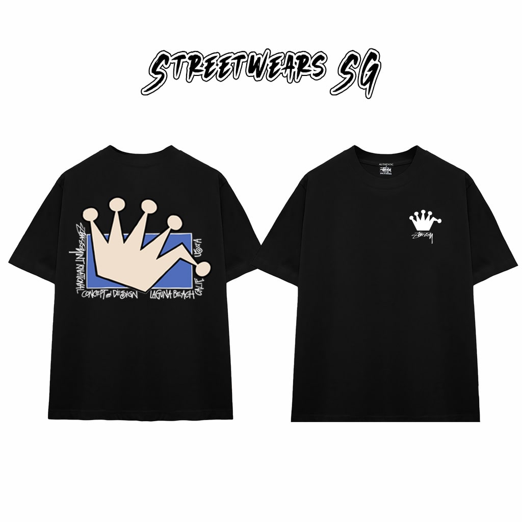 Áo Thun Stu Crown Concept Tee Cao Cấp Form Rộng - Streetwears SG - STU33