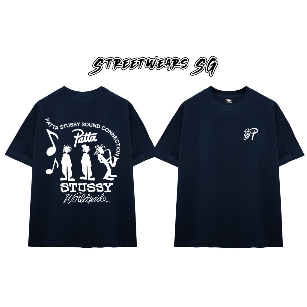 Áo thun Stu Patta Worldwide Cao Cấp Form Rộng - Streetwears SG - STU55