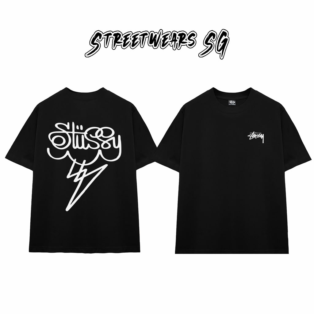 Áo Thun Stu Cloud Bolt Tee Cao Cấp Form Rộng - Streetwears SG - STU35