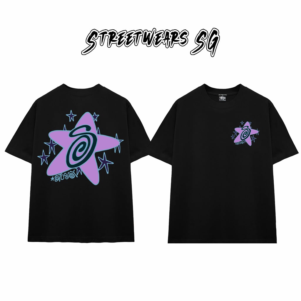 Áo Thun Stu Star Spiral Tee Cao Cấp Form Rộng - Streetwears SG - STU25