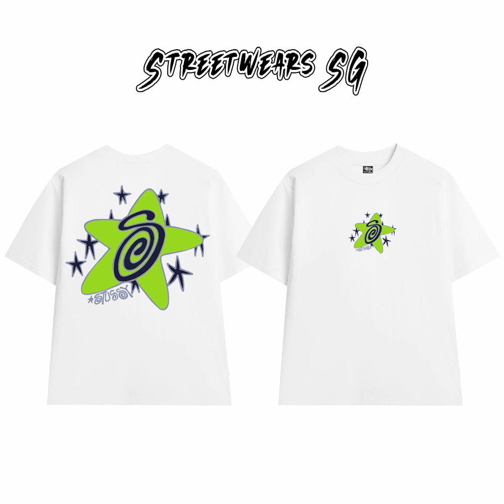 Áo Thun Stu Star Spiral Tee Cao Cấp Form Rộng - Streetwears SG - STU25