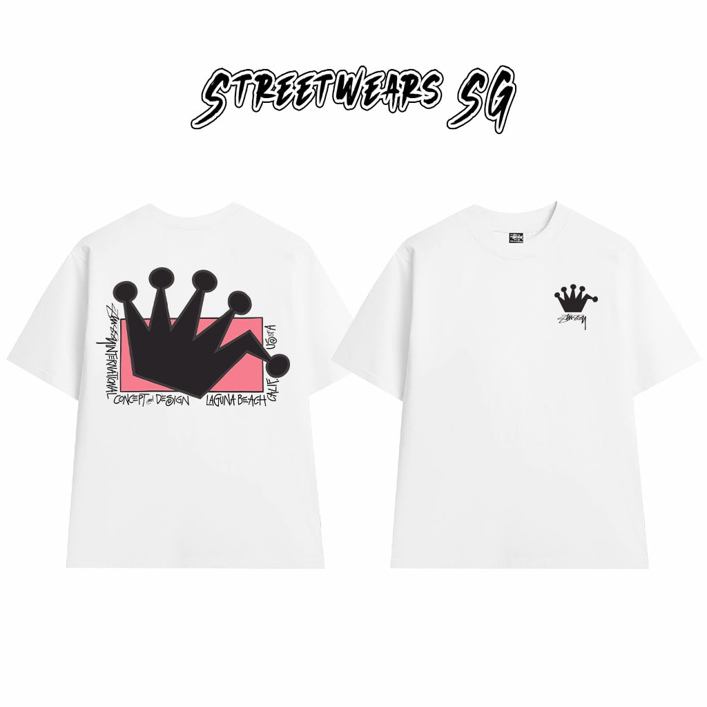 Áo Thun Stu Crown Concept Tee Cao Cấp Form Rộng - Streetwears SG - STU33