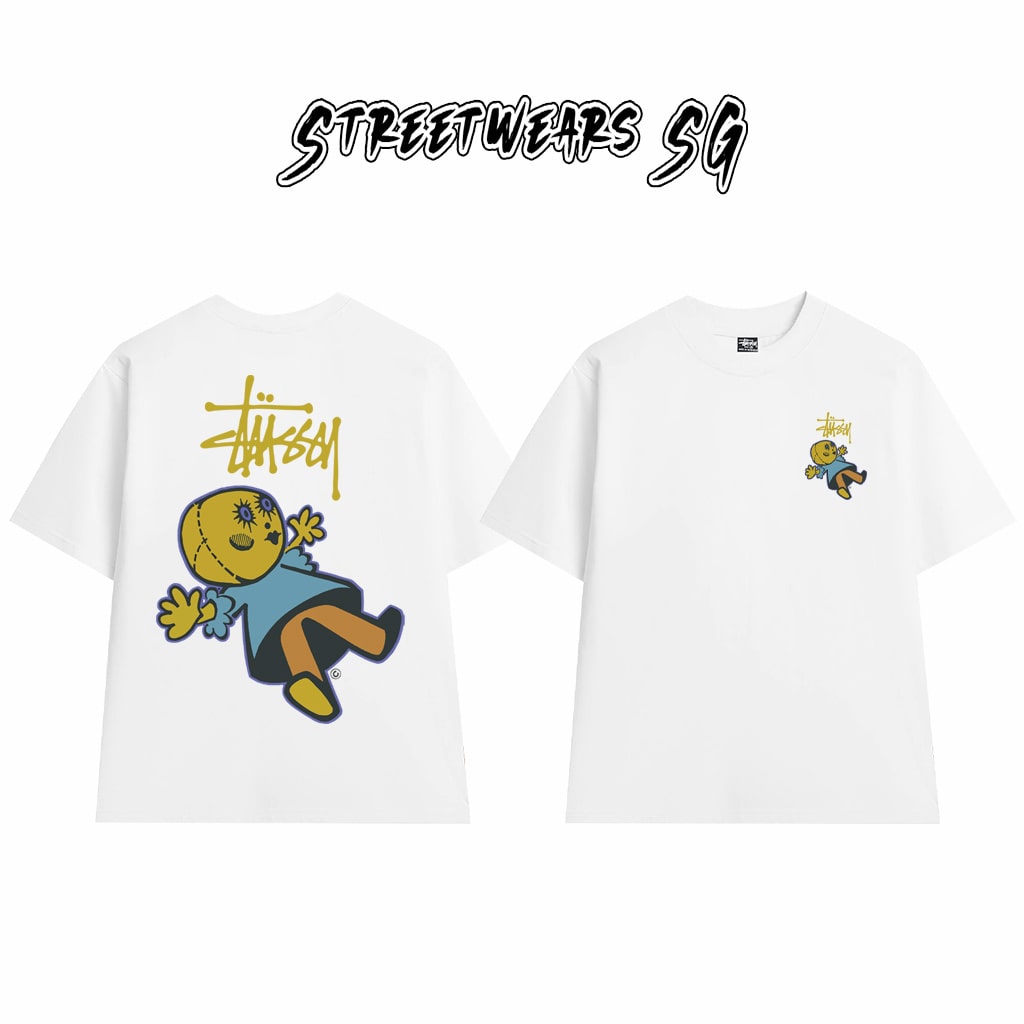 Áo Thun Stu Doll Patch Tee Cao Cấp Form Rộng - Streetwears SG - STU32