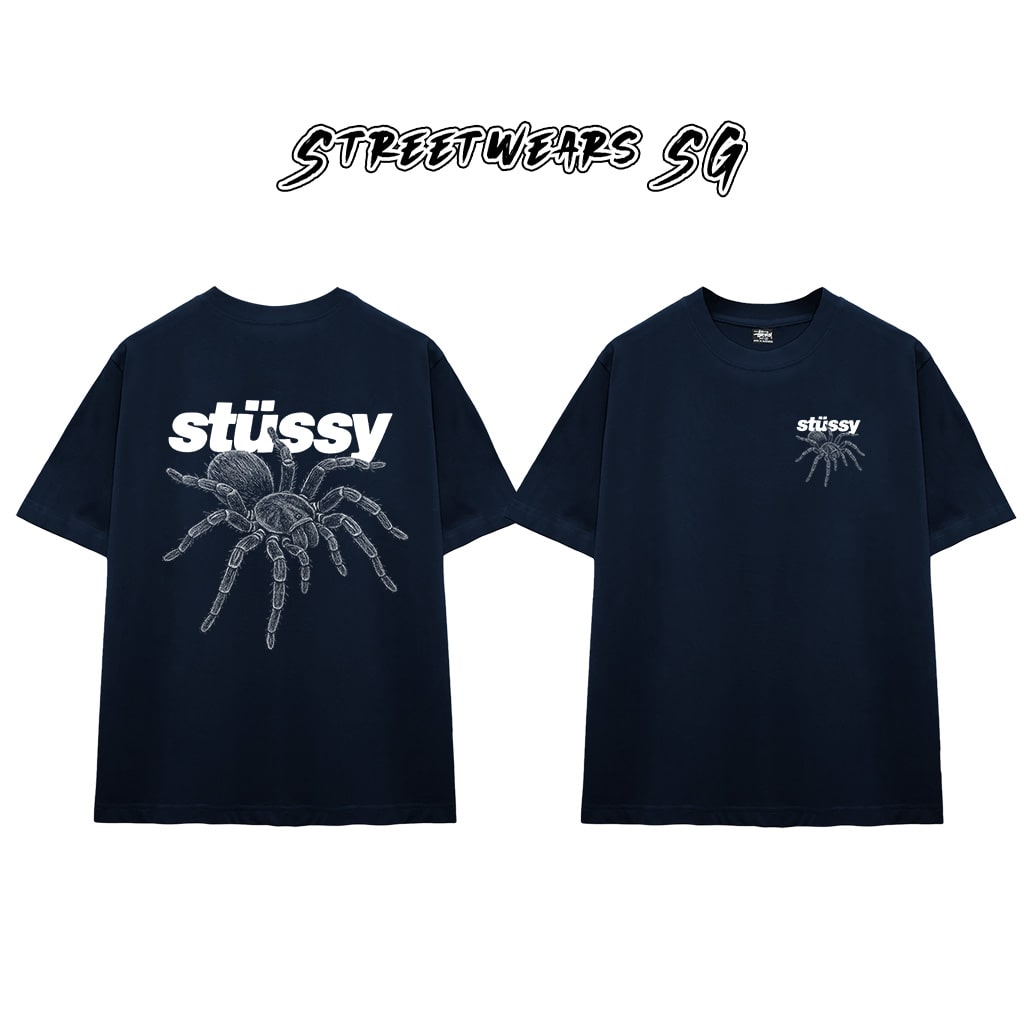 Áo thun Stu Spider Sketch Cao Cấp Form Rộng - Streetwears SG - STU78