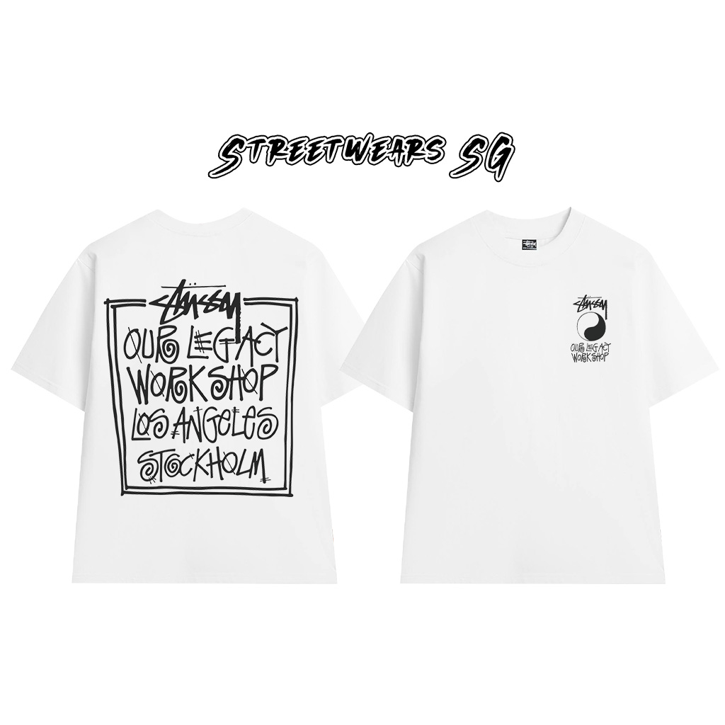 Áo thun Stu Legacy Workshop Cao Cấp Form Rộng - Streetwears SG - STU58