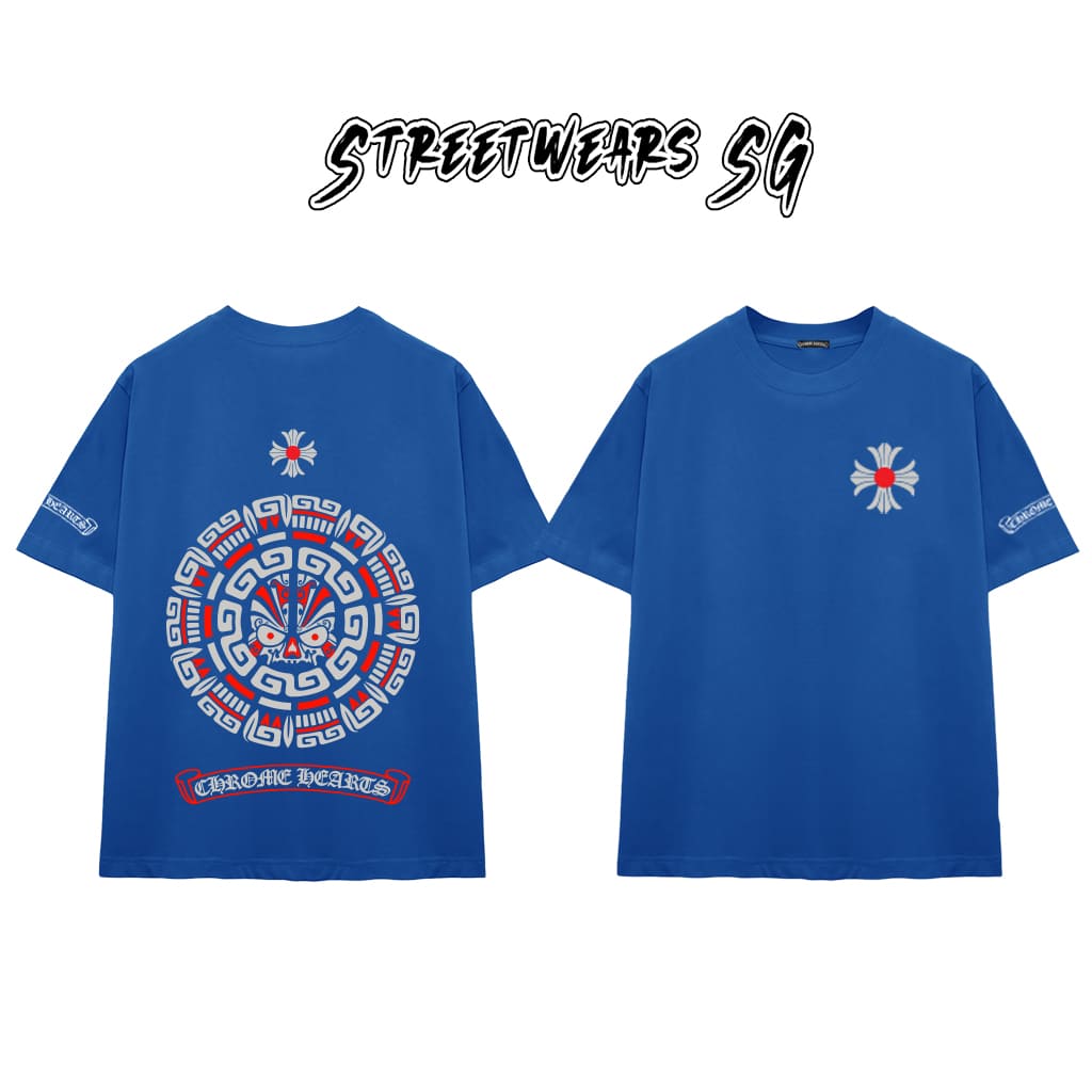 Áo Thun Chrome Geometric Symbol Cotton Cao Cấp Form Rộng Unisex - Streetwears SG - CH75