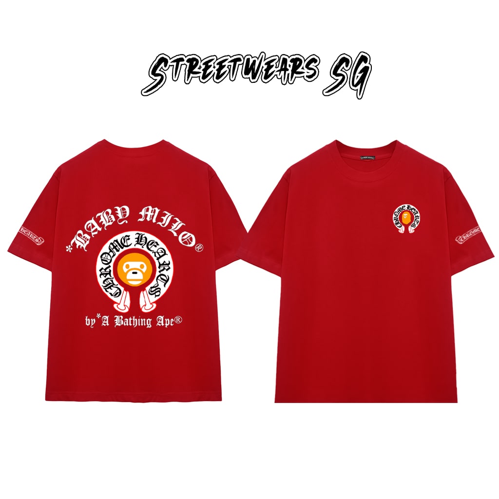 Áo Thun Chrome Heart Graphic Multicolor Baby Milo Cotton Cao Cấp Form Rộng Unisex - Streetwears SG - CH45