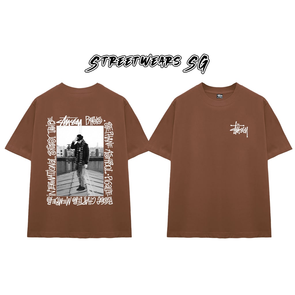 Áo thun Stussy International Paris Cao Cấp Form Rộng - Streetwears SG - STU46