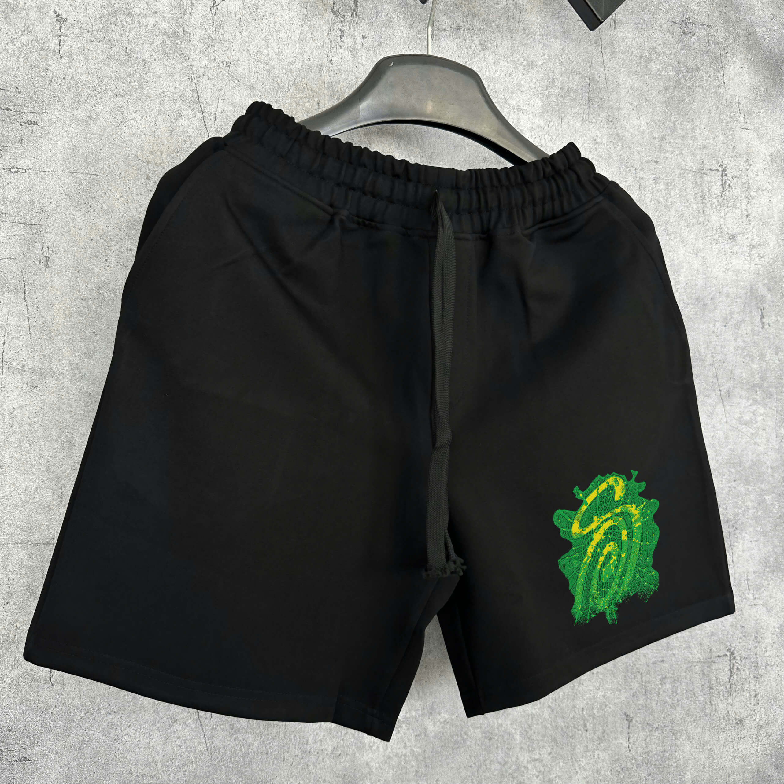 Quần Shorts Nỉ Stussy Green Splash Form Rộng – Streetwears SG
