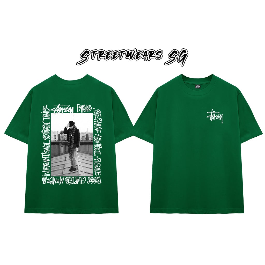 Áo thun Stussy International Paris Cao Cấp Form Rộng - Streetwears SG - STU46