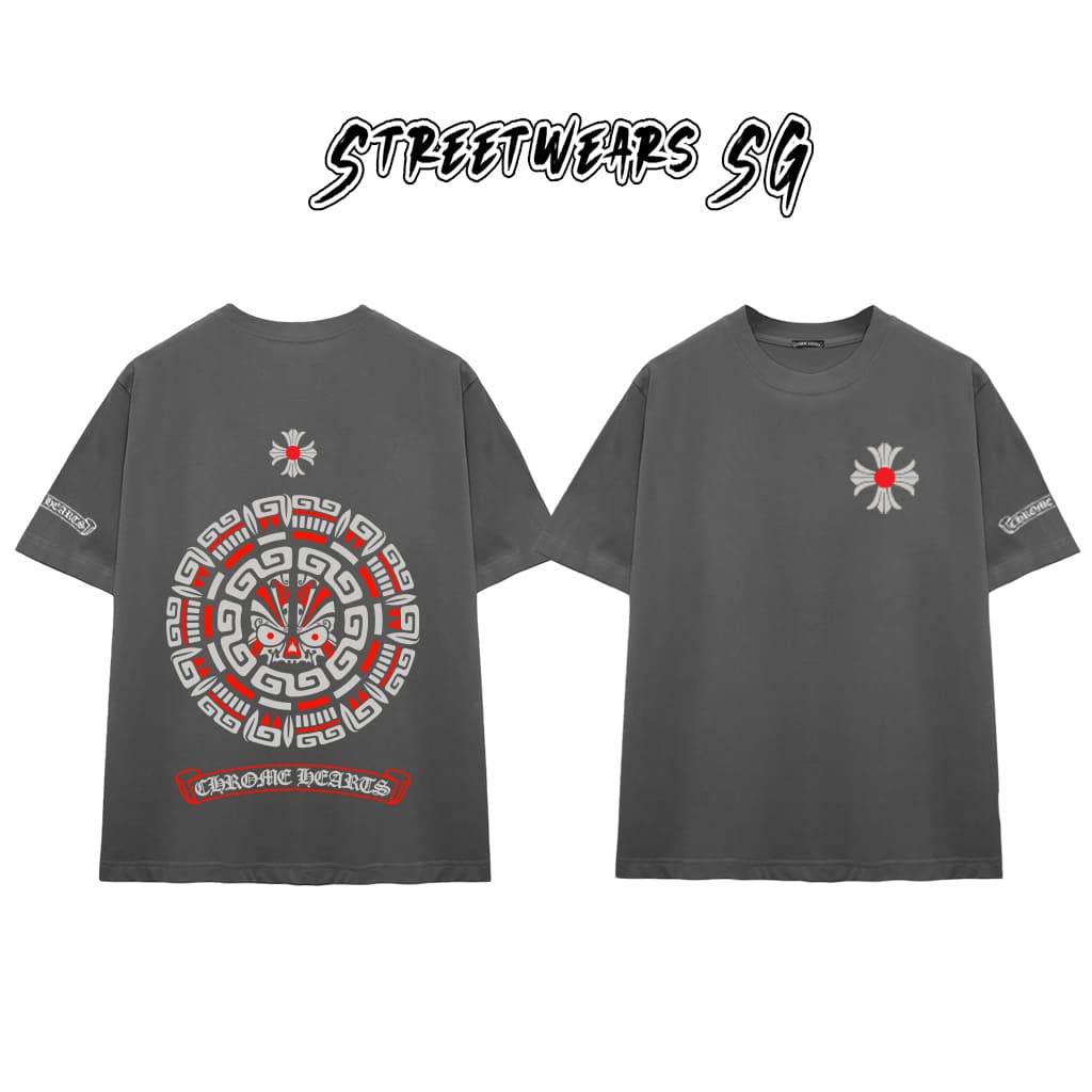 Áo Thun Chrome Geometric Symbol Cotton Cao Cấp Form Rộng Unisex - Streetwears SG - CH75