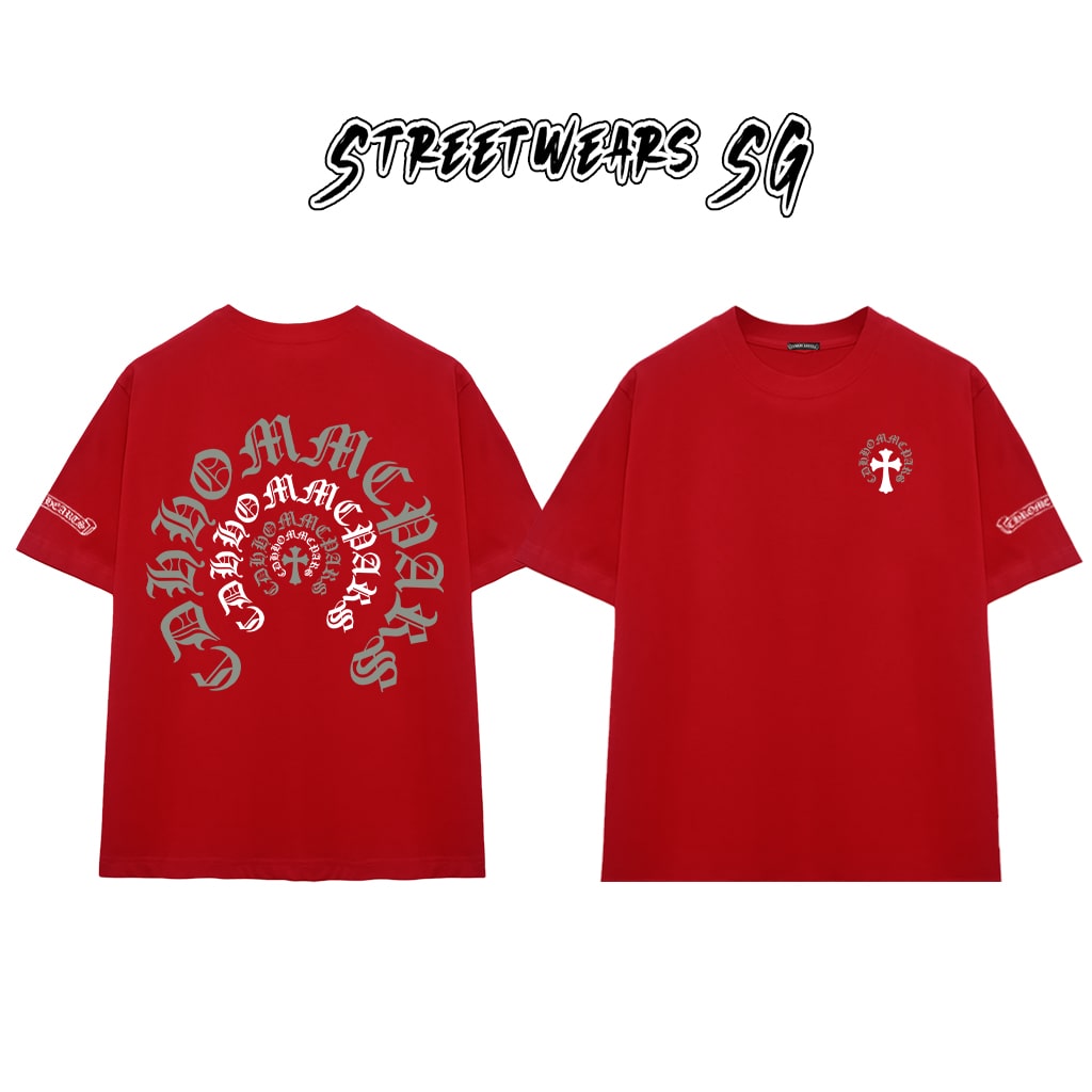 Áo Thun Chrome Arch Circle Cross Graphics Cotton Cao Cấp Form Rộng Unisex - Streetwears SG - CH57
