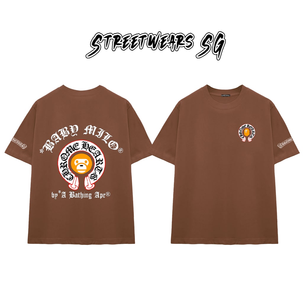 Áo Thun Chrome Heart Graphic Multicolor Baby Milo Cotton Cao Cấp Form Rộng Unisex - Streetwears SG - CH45