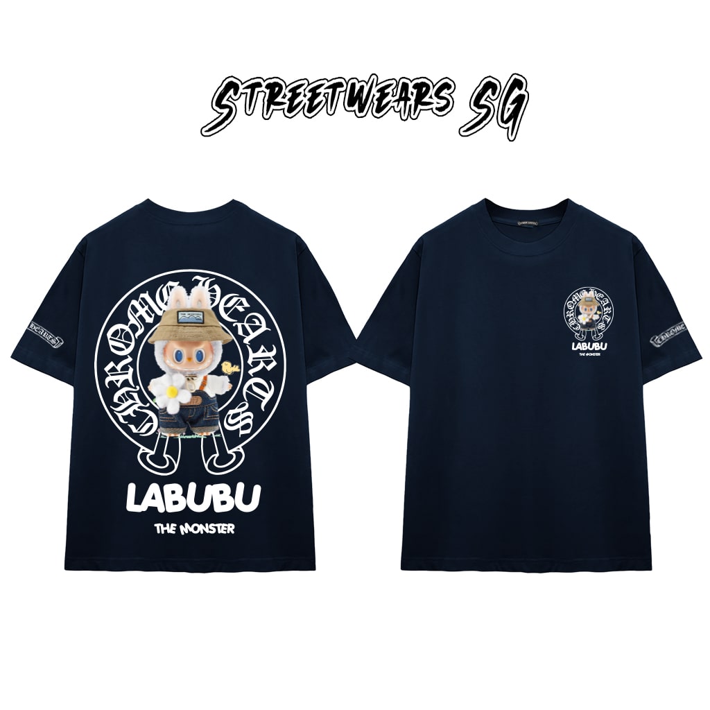 Áo Thun Chrome Heart Labubu Street Style Galaxy Cotton Cao Cấp Form Rộng Unisex - Streetwears SG - CH49