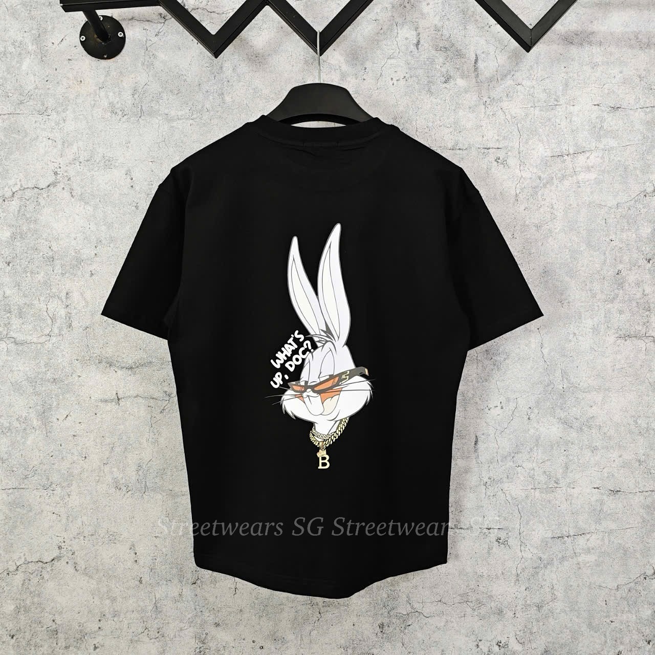 Áo Thun Circle Bugs Bunny What's Up Cotton Cao Cấp - Streetwears SG - BUB-1