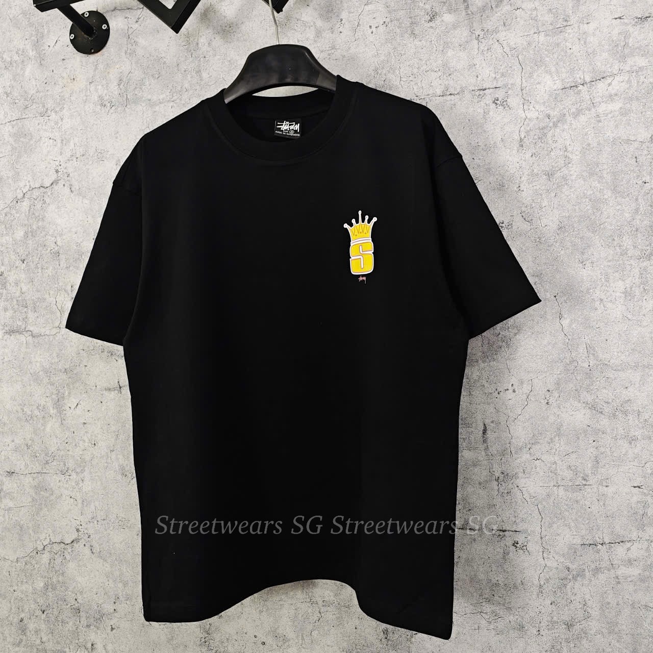 Áo Thun Stussy Crown S Logo Cotton Cao Cấp - Streetwears SG - STUCR-2