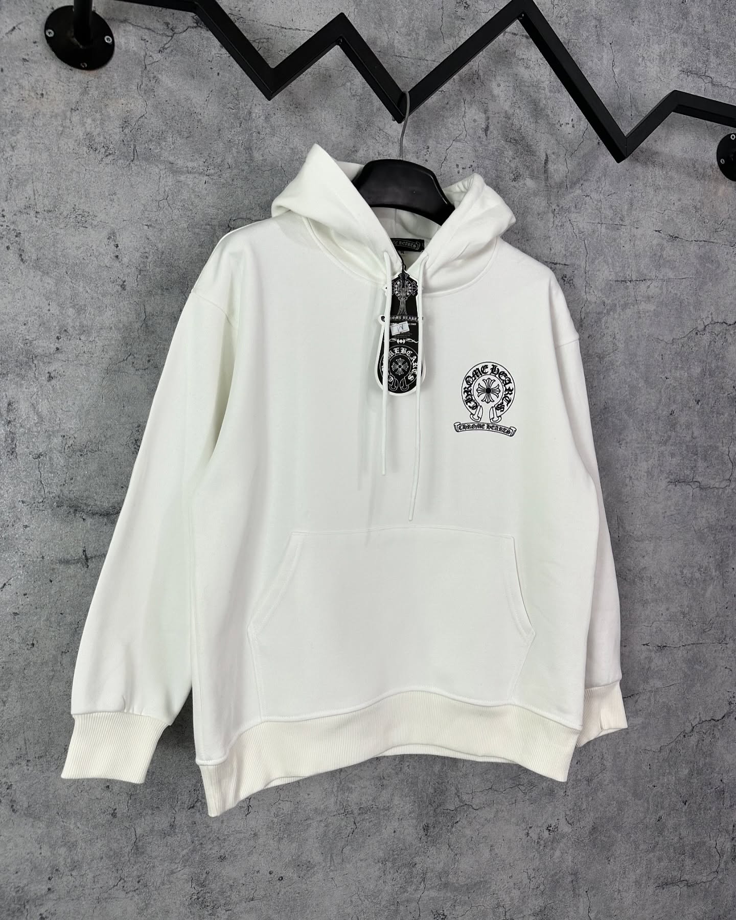 Áo Hoodie Chrome Hearts Trắng Form Rộng - Streetwears SG - HDCH-2