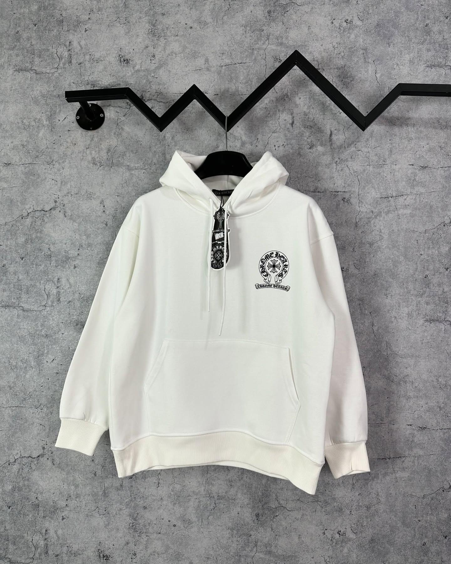 Áo Hoodie Chrome Hearts Trắng Form Rộng - Streetwears SG - HDCH-2