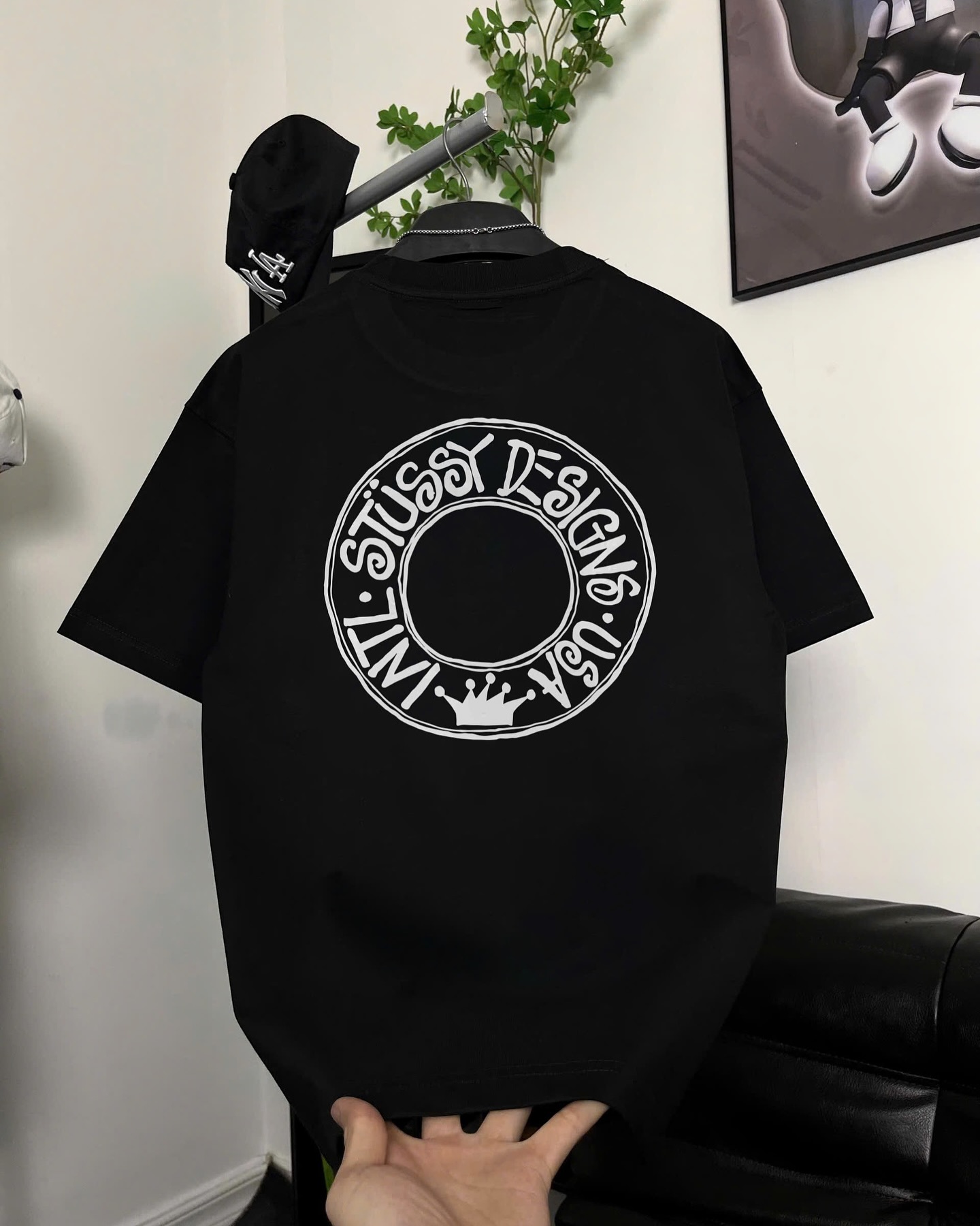Áo Thun Stussy Designs USA Cotton Cao Cấp Form Rộng - Streetwears SG - STUDS-2