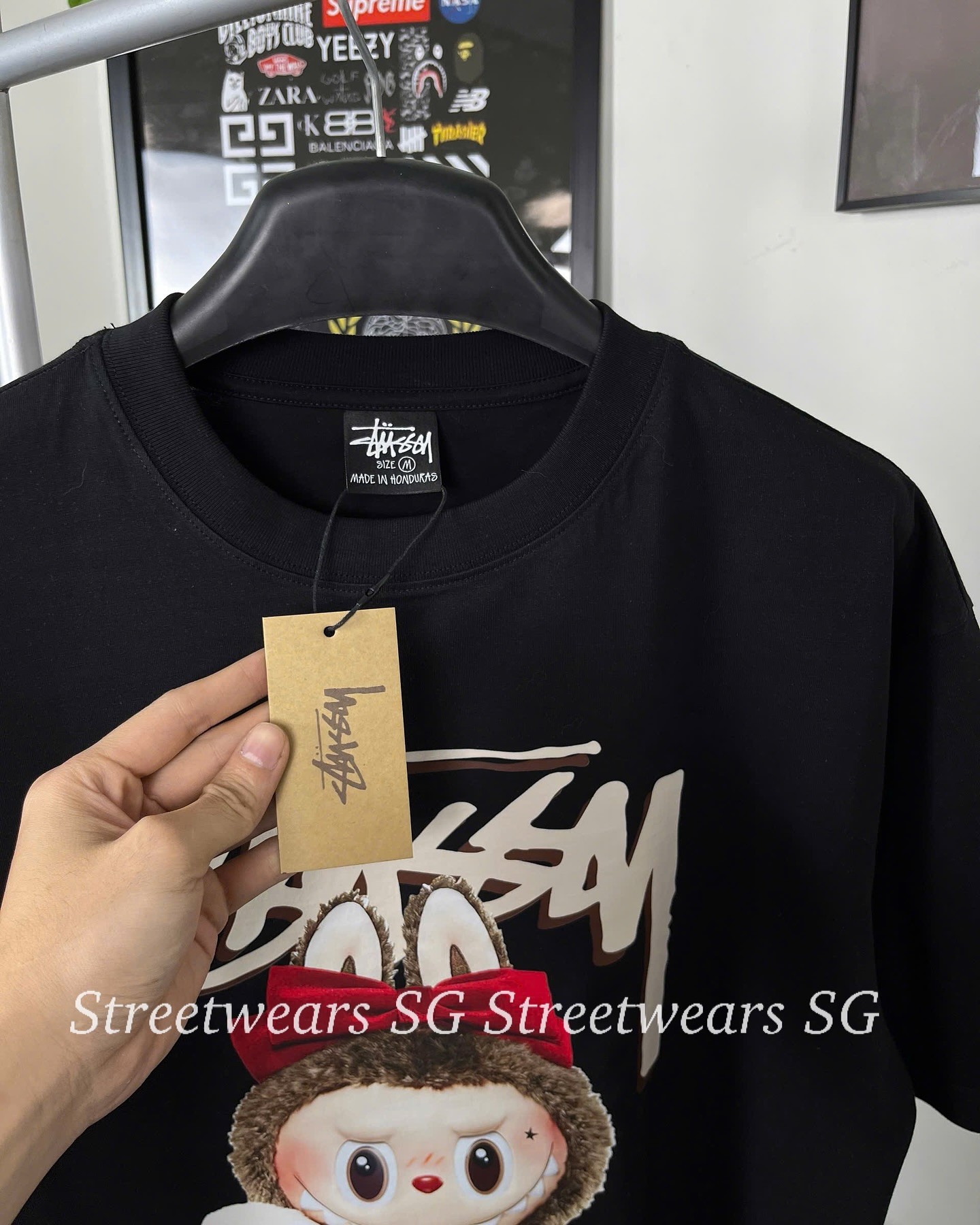 Áo Thun Stussy X Labubu The Monsters DTG Không Nóng - Streetwears SG - STULBB-1