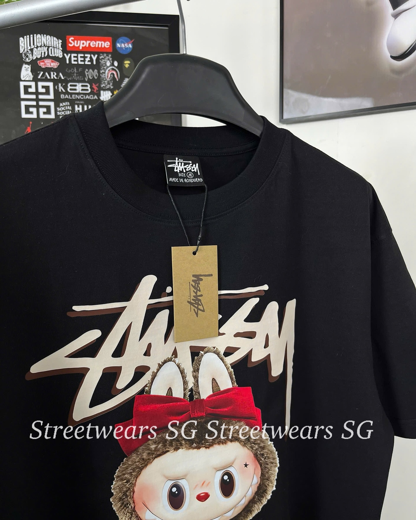 Áo Thun Stussy X Labubu The Monsters DTG Không Nóng - Streetwears SG - STULBB-1