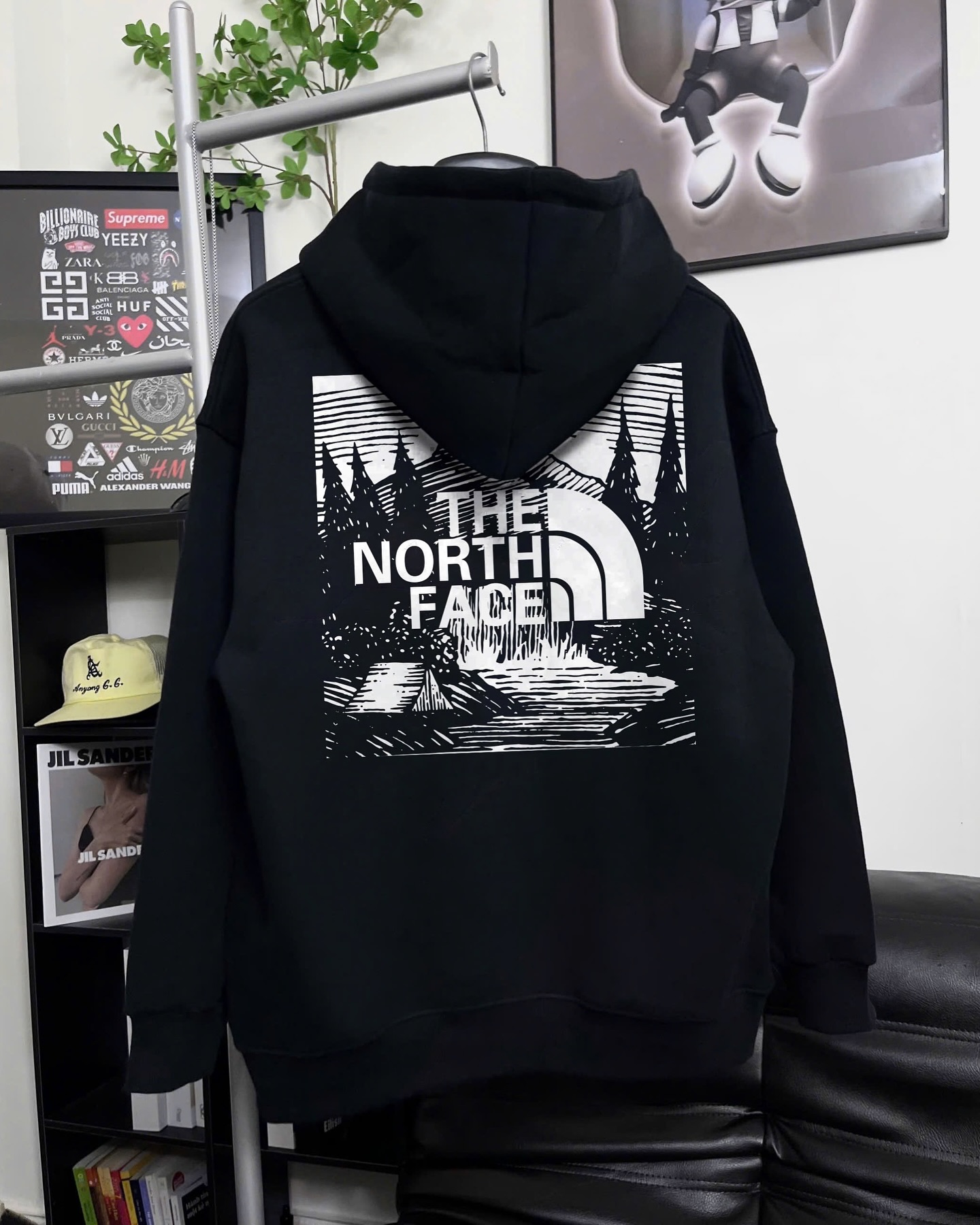 Áo Hoodie The North Face Graphic Landscape Cotton Form Rộng Unisex - Streetwears SG - HDTNF-1
