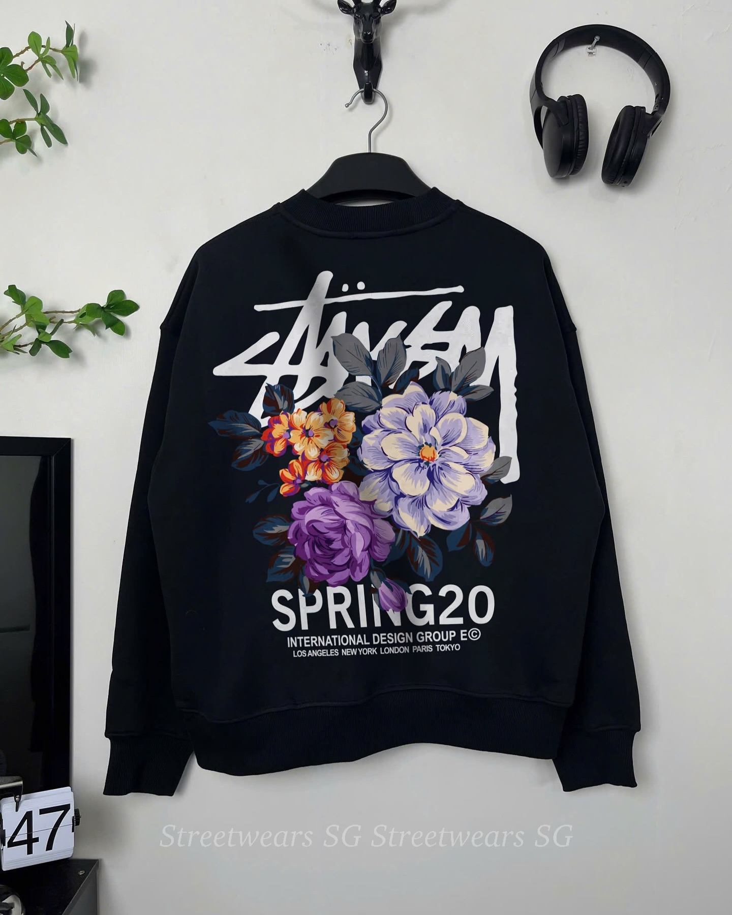 Áo Sweater Stussy Spring 20 Cotton Form Rộng Unisex - Streetwears SG - SWSTU-7