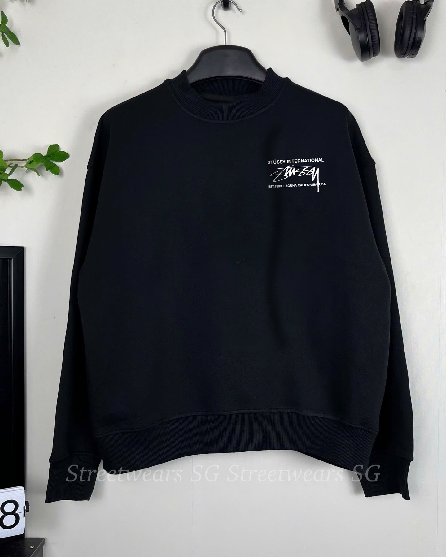 Áo Sweater Stussy International Cotton Form Rộng Unisex - Streetwears SG - SWSTU-5