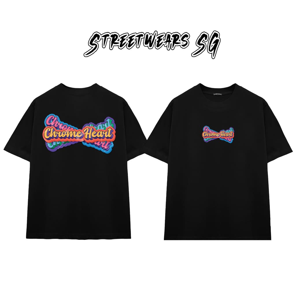 Áo Thun Chrome Pop Art Multicolor Graphics Cotton Cao Cấp Form Rộng Unisex - Streetwears SG - CH65