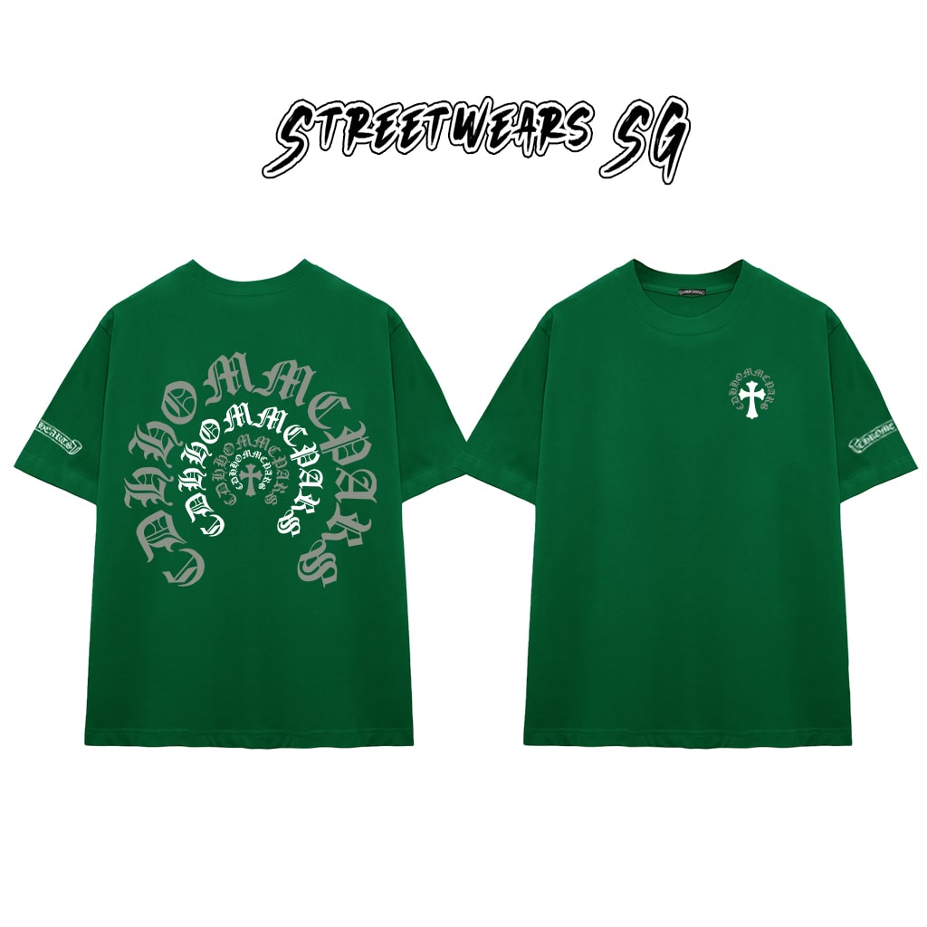 Áo Thun Chrome Arch Circle Cross Graphics Cotton Cao Cấp Form Rộng Unisex - Streetwears SG - CH57