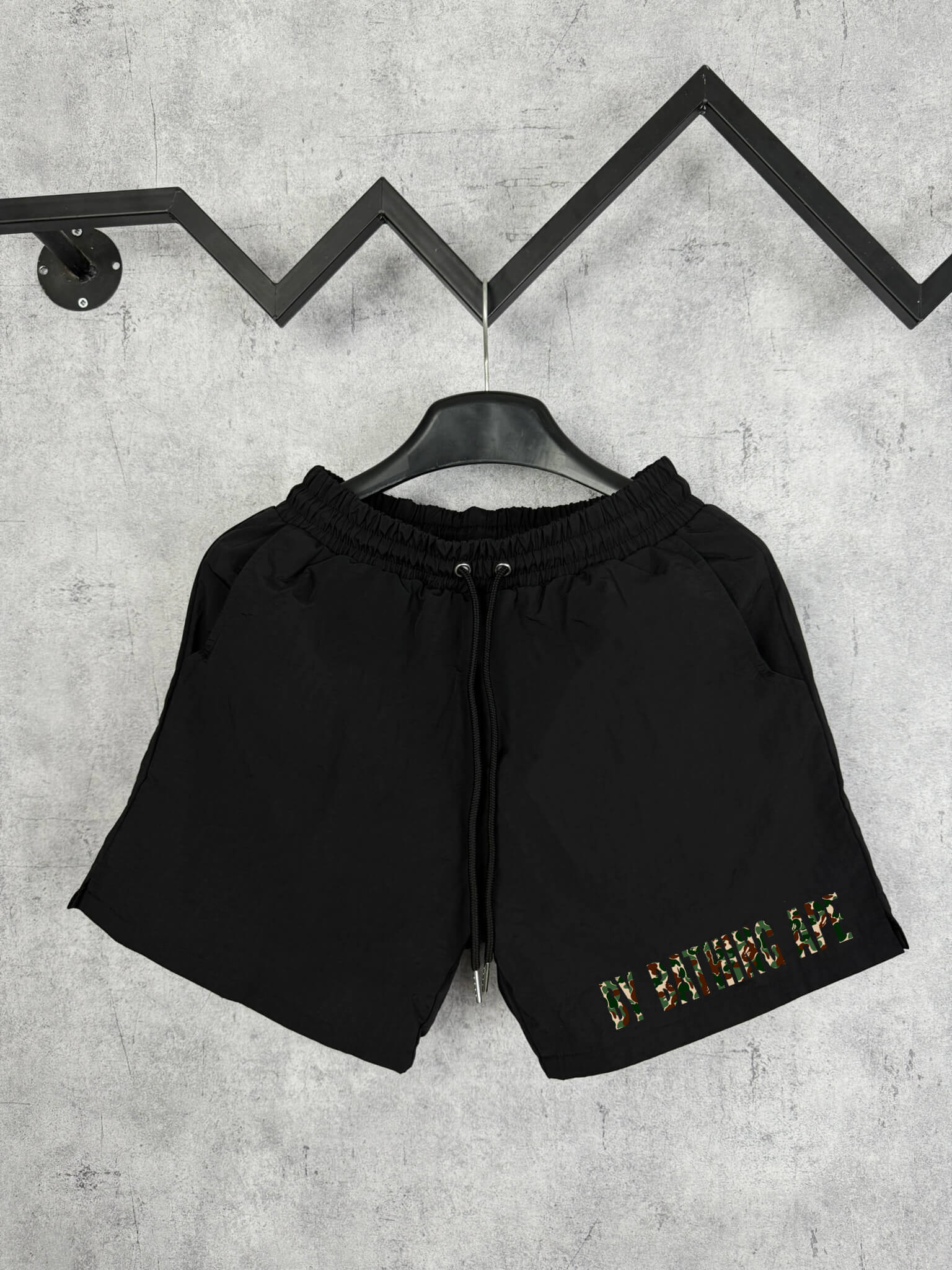 Quần Shorts Dù BAPE Camo Form Rộng – Streetwears SG