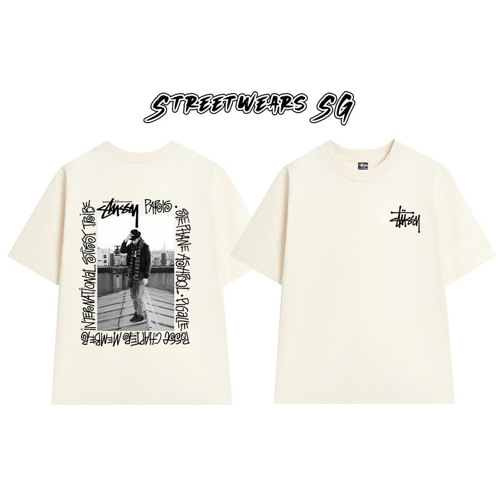 Áo thun Stussy International Paris Cao Cấp Form Rộng - Streetwears SG - STU46