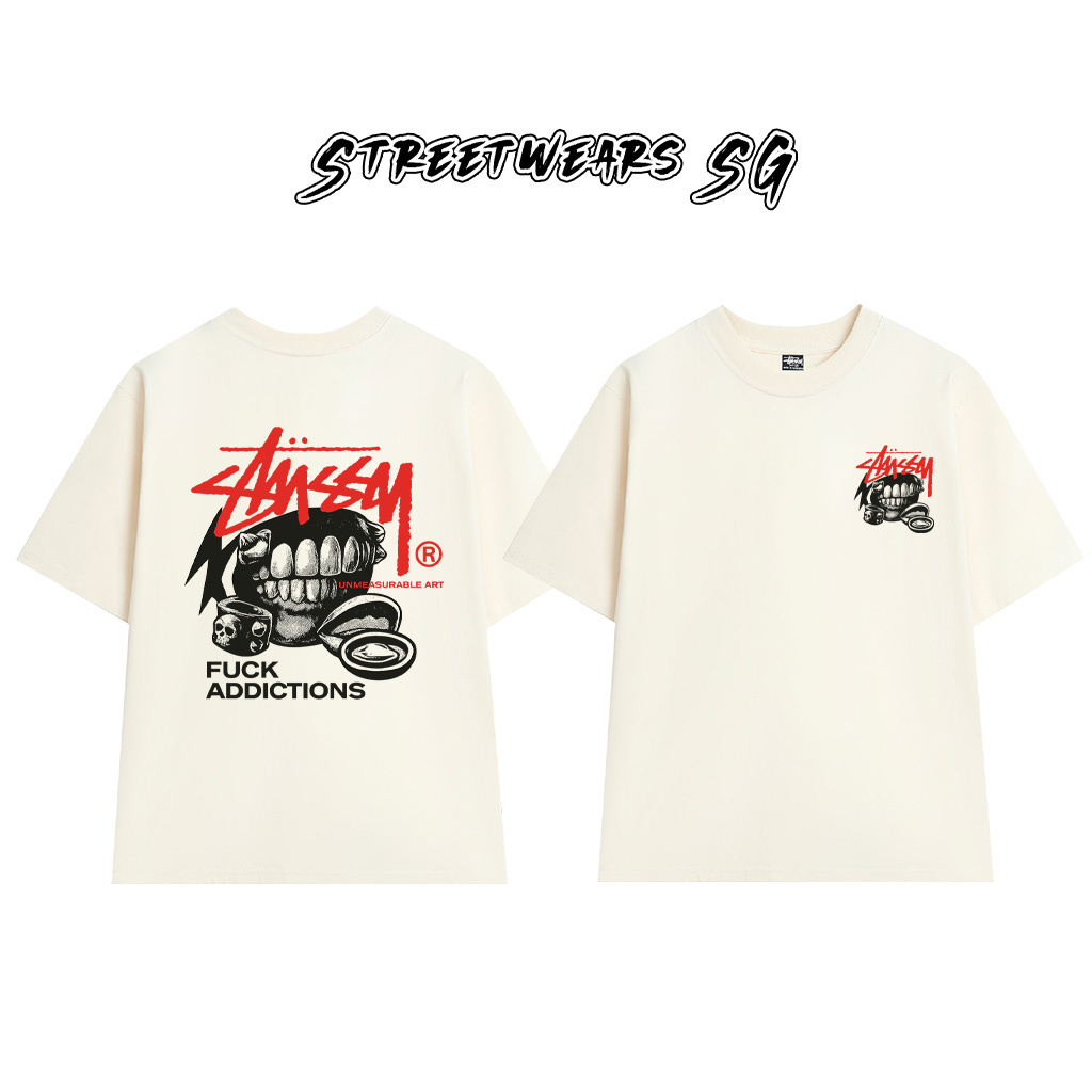 Áo thun Stu Fxck Addiction Cao Cấp Form Rộng - Streetwears SG - STU81