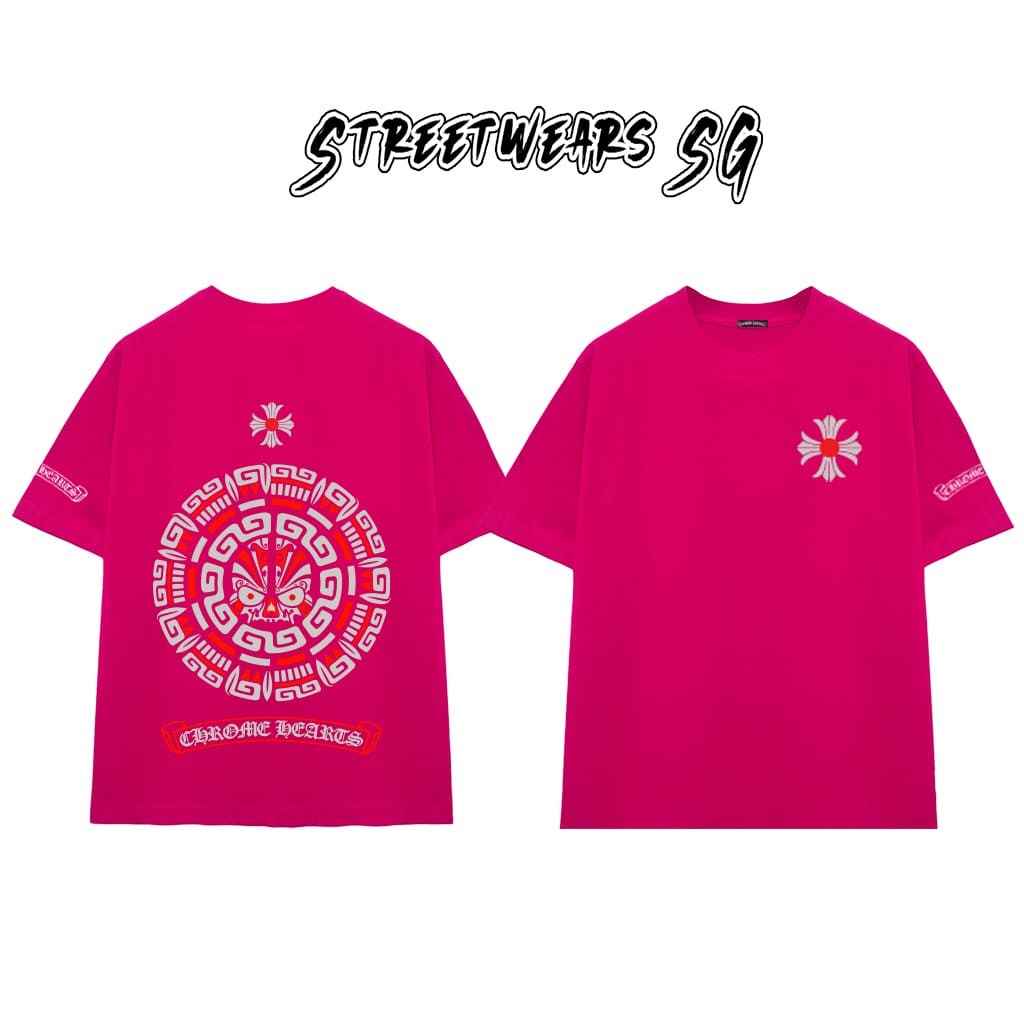 Áo Thun Chrome Geometric Symbol Cotton Cao Cấp Form Rộng Unisex - Streetwears SG - CH75