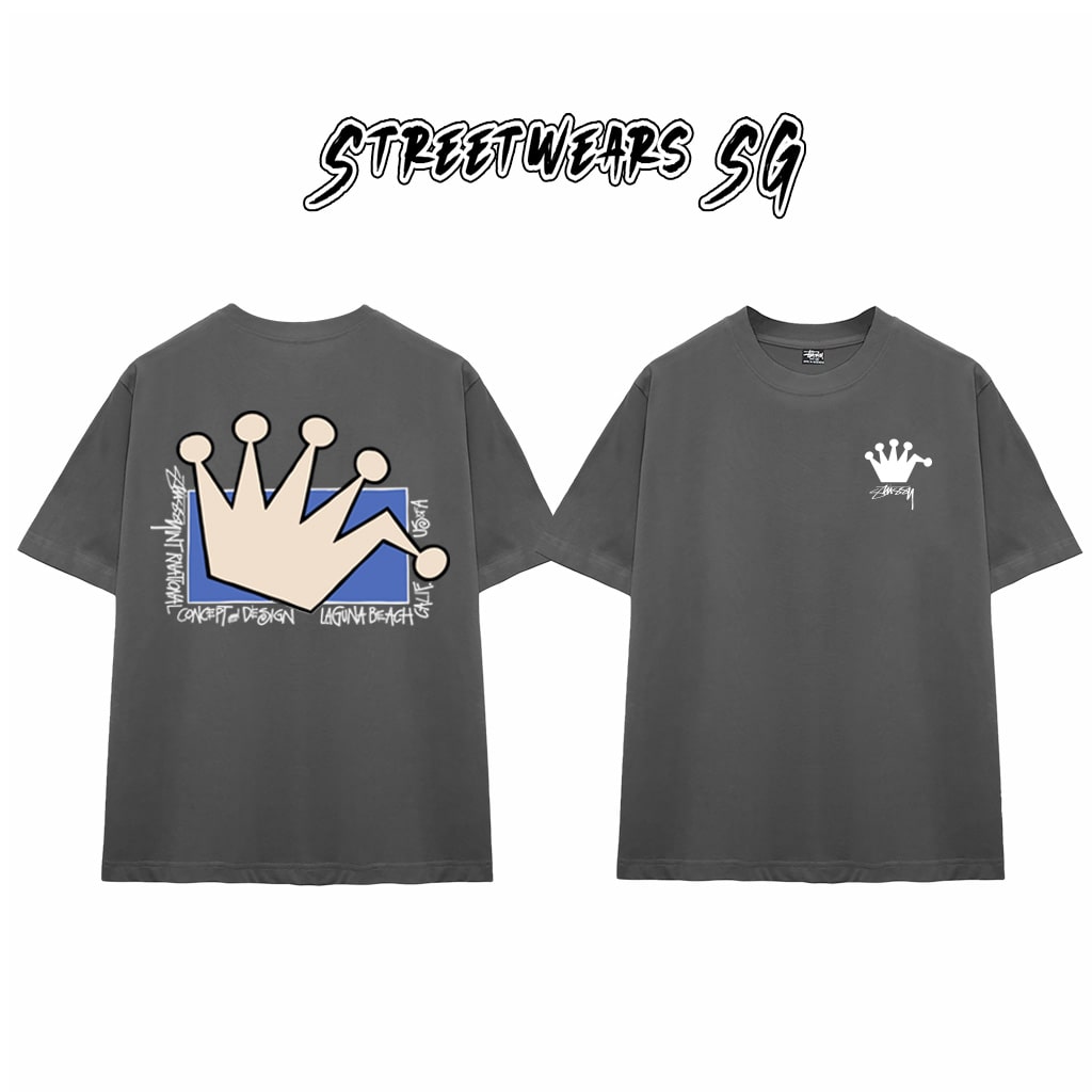 Áo Thun Stu Crown Concept Tee Cao Cấp Form Rộng - Streetwears SG - STU33
