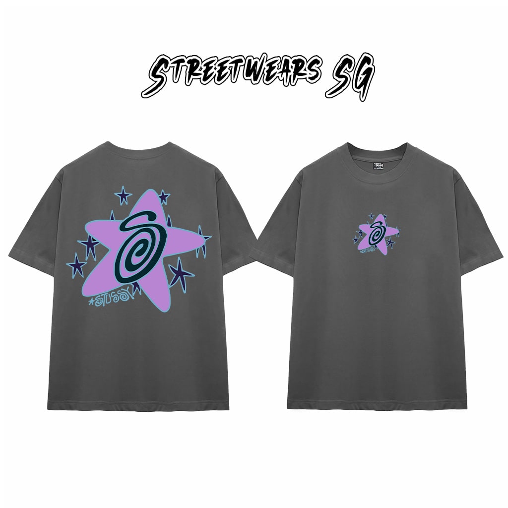Áo Thun Stu Star Spiral Tee Cao Cấp Form Rộng - Streetwears SG - STU25