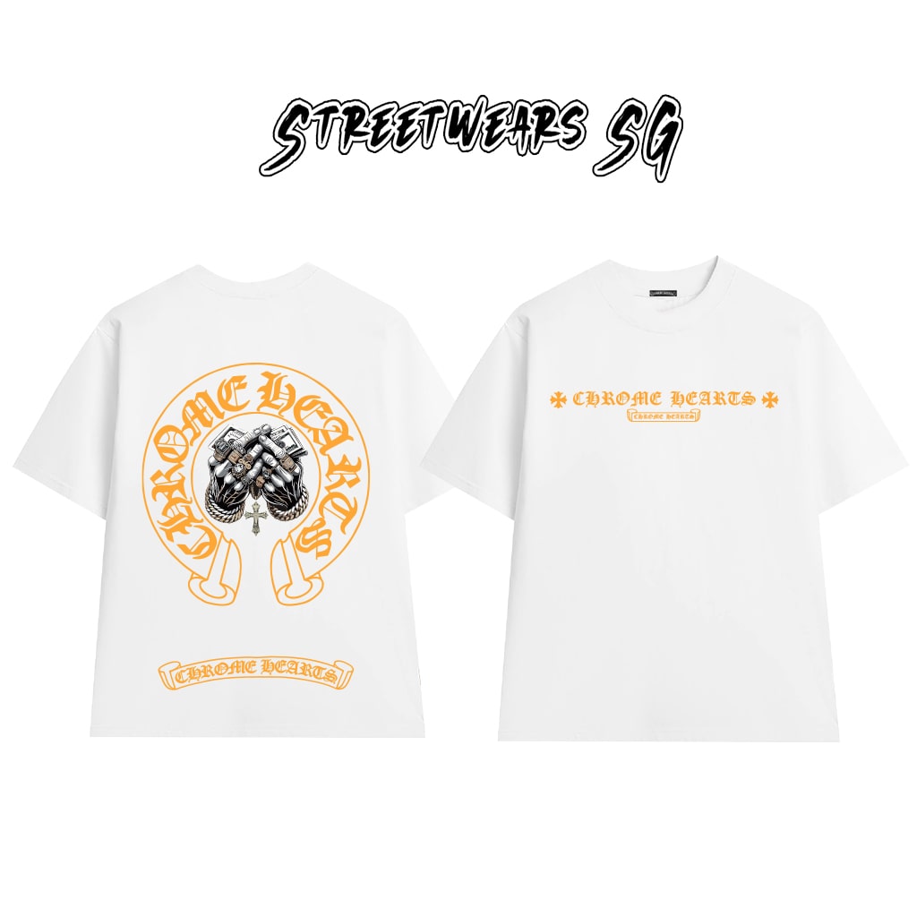 Áo Thun Chrome Heart Brotherhood Edition Gothic Cotton Cao Cấp Form Rộng Unisex - Streetwears SG - CH42