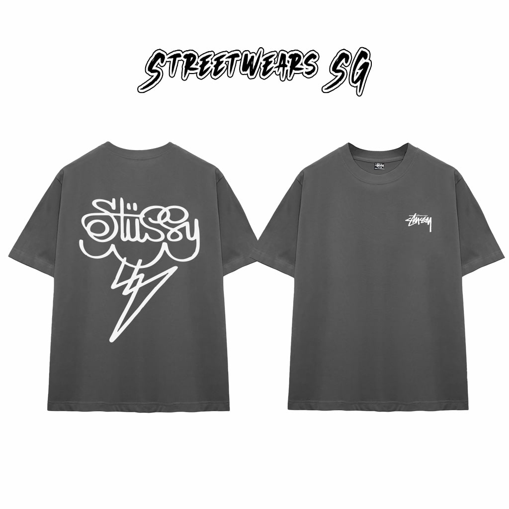 Áo Thun Stu Cloud Bolt Tee Cao Cấp Form Rộng - Streetwears SG - STU35