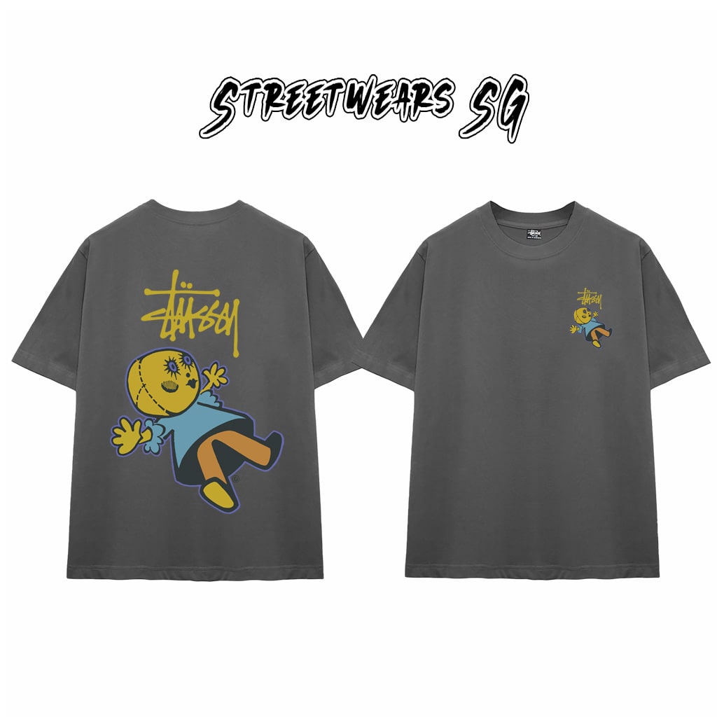 Áo Thun Stu Doll Patch Tee Cao Cấp Form Rộng - Streetwears SG - STU32