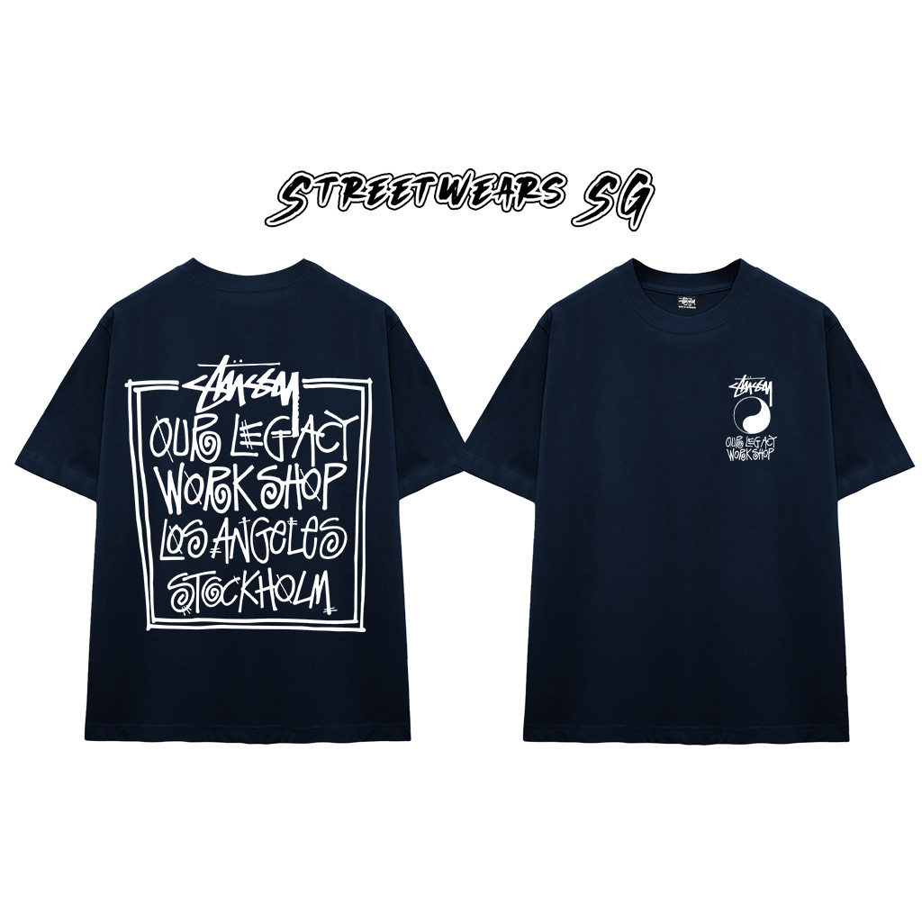 Áo thun Stu Legacy Workshop Cao Cấp Form Rộng - Streetwears SG - STU58