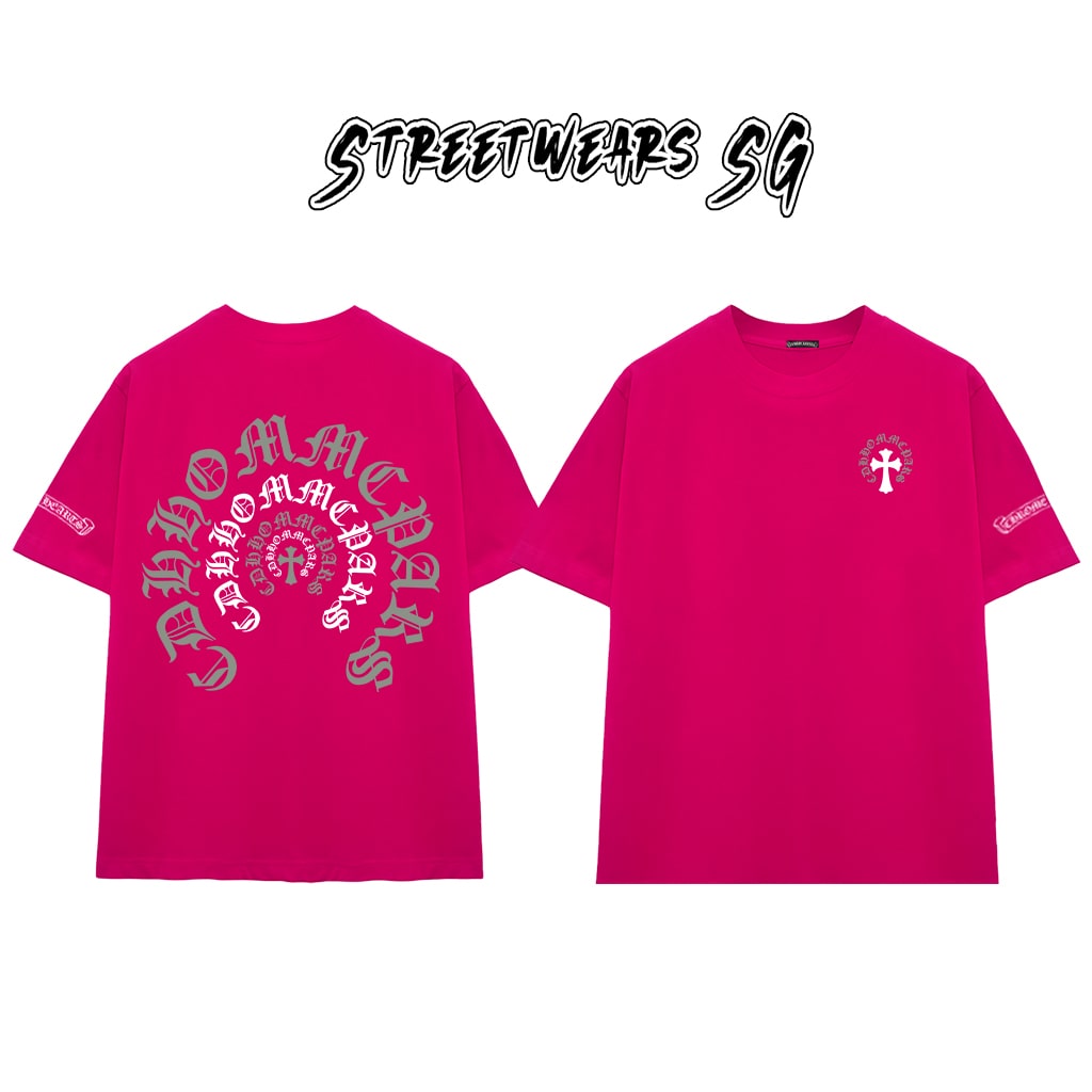 Áo Thun Chrome Arch Circle Cross Graphics Cotton Cao Cấp Form Rộng Unisex - Streetwears SG - CH57