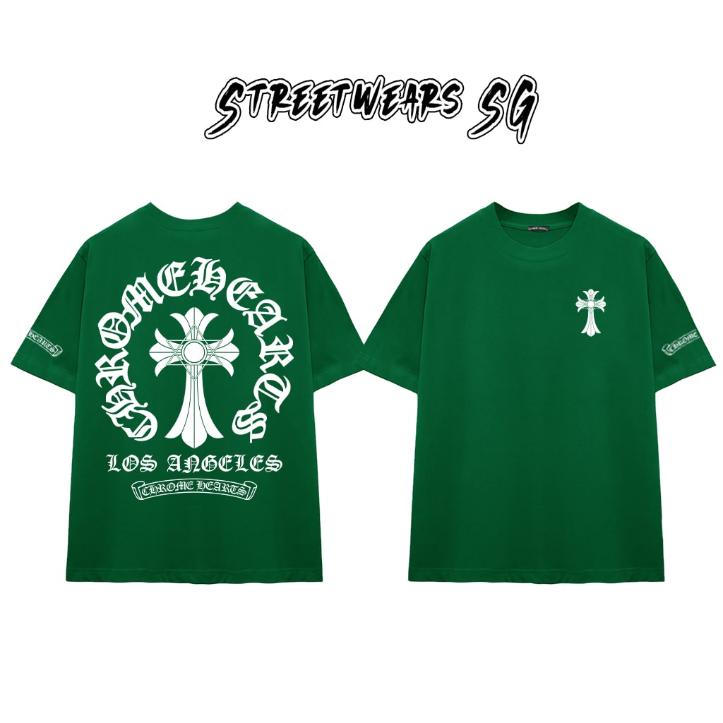 Áo Thun Chrome Cross Los Angeles Graphics Cotton Cao Cấp Form Rộng Unisex - Streetwears SG - CH60