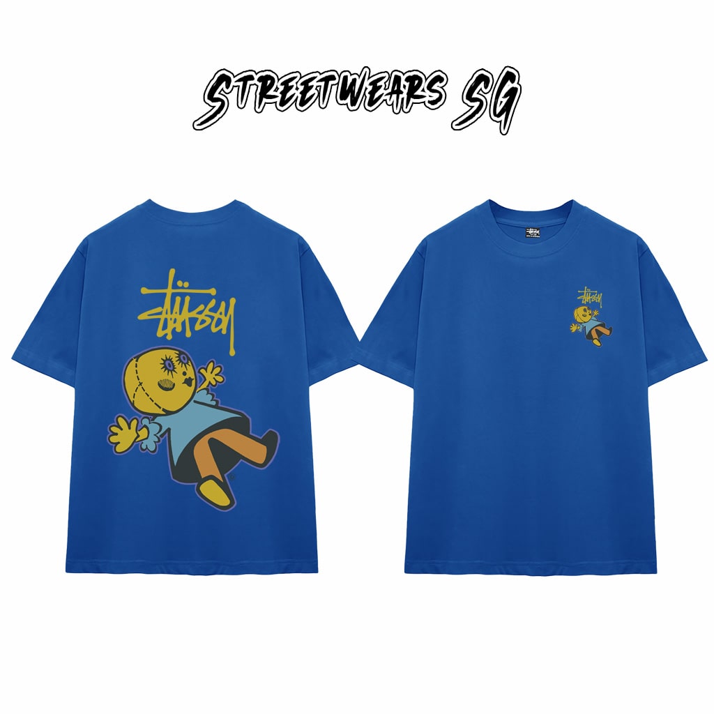 Áo Thun Stu Doll Patch Tee Cao Cấp Form Rộng - Streetwears SG - STU32